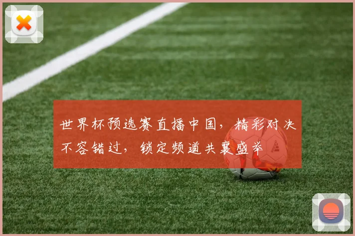 世界杯预选赛直播中国，精彩对决不容错过，锁定频道共襄盛举