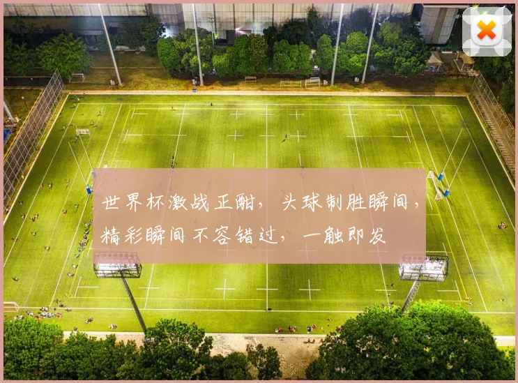 世界杯激战正酣，头球制胜瞬间，精彩瞬间不容错过，一触即发